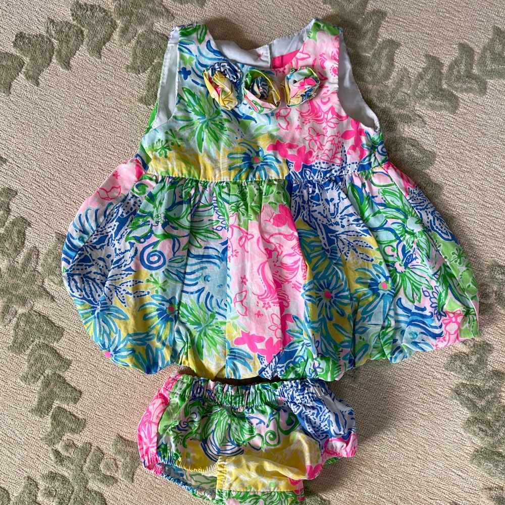 Lilly Pulitzer 3-6 months dress and bloomers
